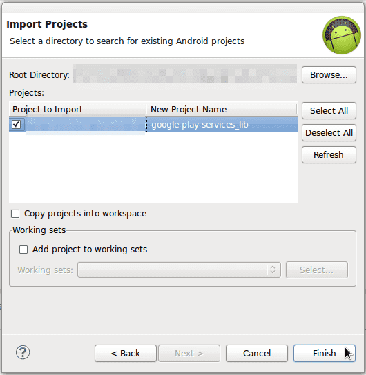 Google Play Hizmetlerini Androide Ekleme 5 Play Services library