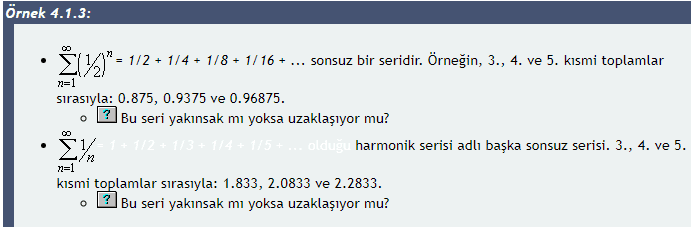 Zenon (M.Ö. 495-435) 13 Yakınsaklık