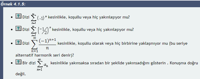 Zenon (M.Ö. 495-435) 15 Yakınsaklık