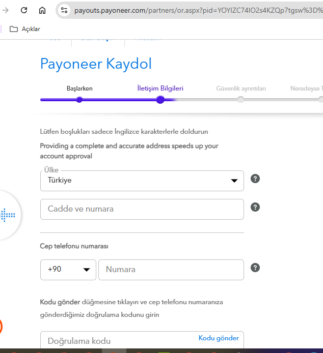 Payoneer Hesabı Hakkında Her Şey 30 Payoneere kayıt