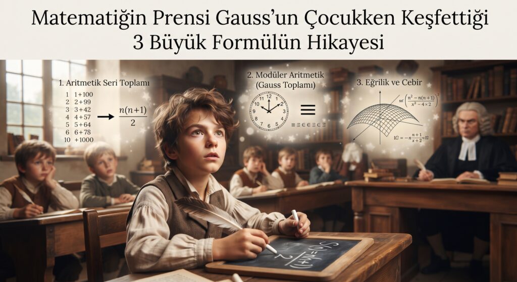 Matematiğin Prensi Gauss'un Çocukken Keşfettiği 3 Büyük Formülün Hikayesi 2 Matematiğin Prensi Gauss'un Çocukken