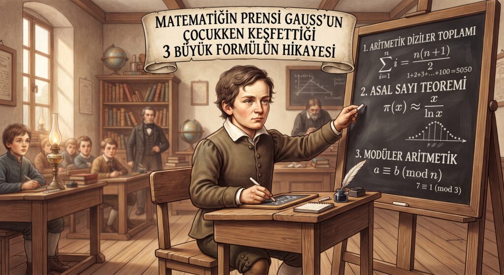 Matematiğin Prensi Gauss'un Çocukken Keşfettiği 3 Büyük Formülün Hikayesi 3 Matematiğin Prensi Gauss'un Çocukken