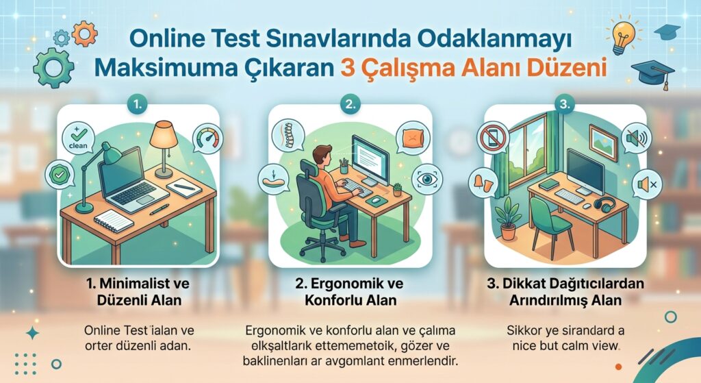 Online Test Sınavlarında Odaklanmayı Maksimuma Çıkaran 3 Çalışma Alanı Düzeni 2 Uluslararası IQ Testleri Türkiye