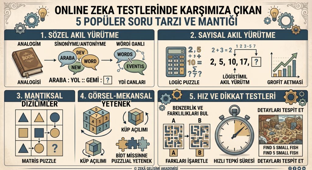 Online Zeka Testlerinde Karşımıza Çıkan 5 Popüler Soru Tarzı ve Mantığı 3 Online Zeka Testlerinde Karşımıza