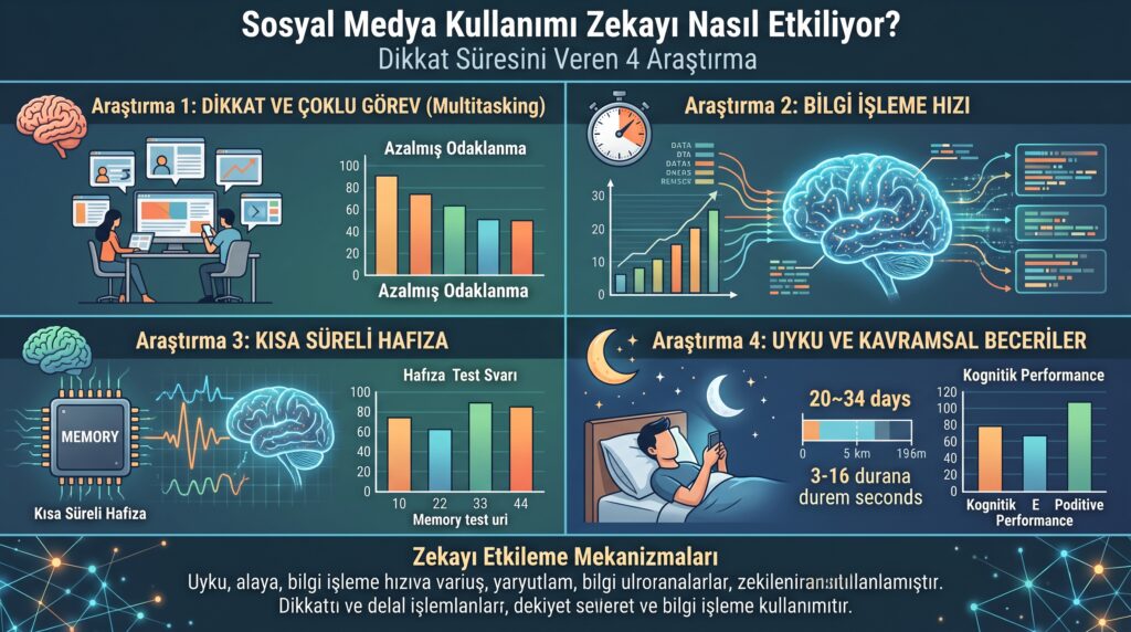 Sosyal Medya Kullanımı Zekayı Nasıl Etkiliyor? Dikkat Süresini Veren 4 Araştırma 2 Sosyal Medya Kullanımı Zekayı