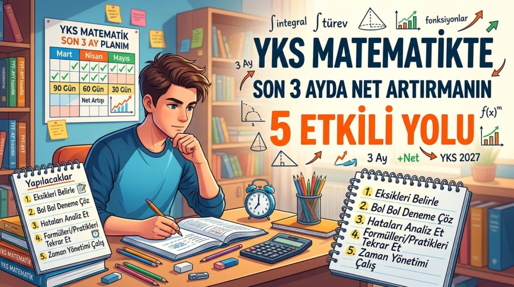 YKS Matematikte Son 3 Ayda Net Artırmanın 5 Etkili Yolu 2 YKS Matematikte Son 3 Ay