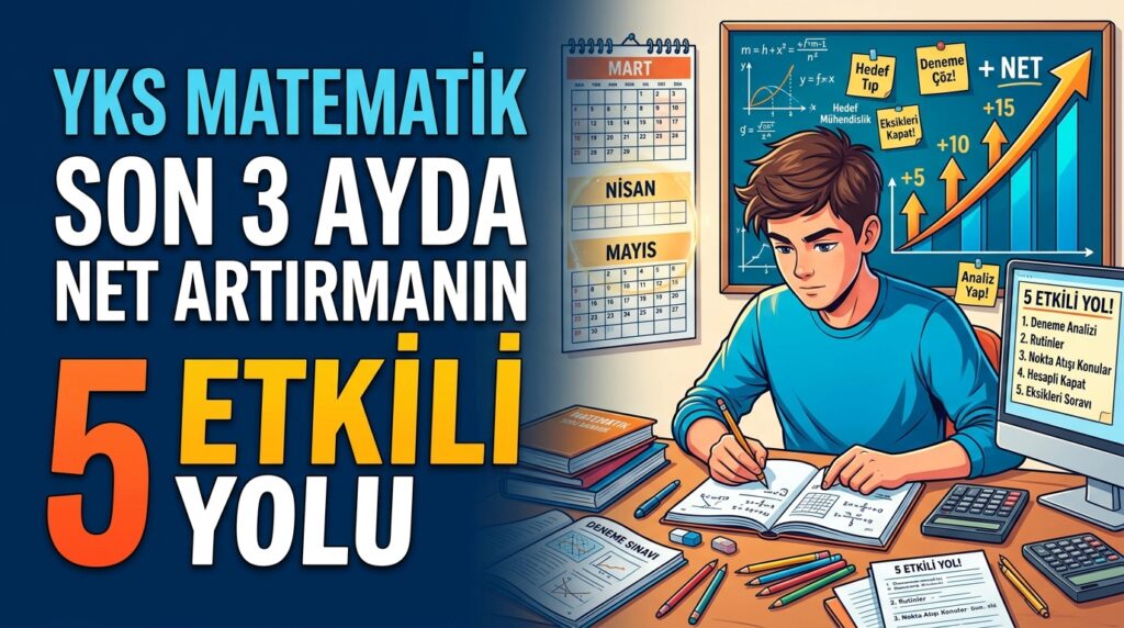YKS Matematikte Son 3 Ayda Net Artırmanın 5 Etkili Yolu