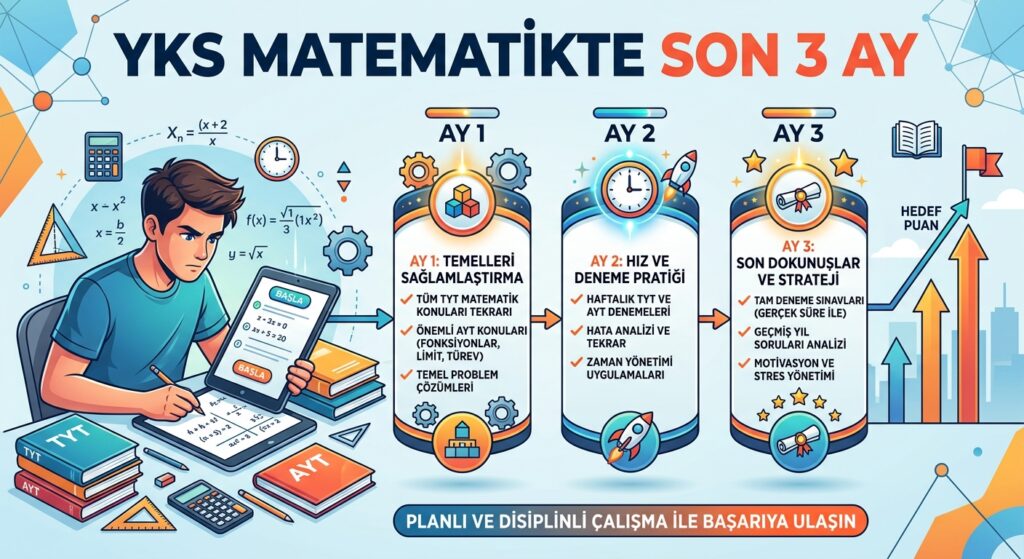 YKS Matematikte Son 3 Ayda Net Artırmanın 5 Etkili Yolu 1 YKS Matematikte Son 3 Ay